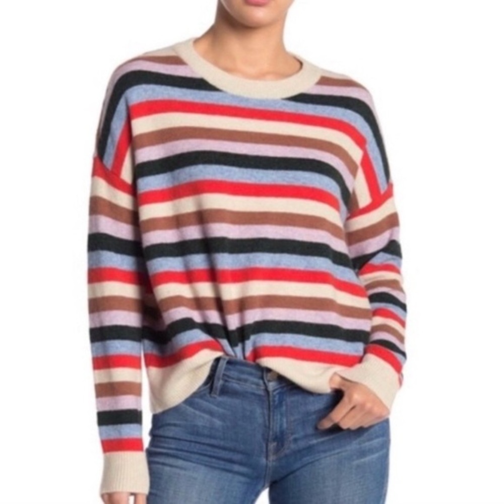 Madewell Alpaca Merino Wool Blend Striped
James Pullover Sweater